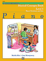 Alfred's Basic Piano Course: Musical Concepts Book 3 00-14522 upc 038081133362