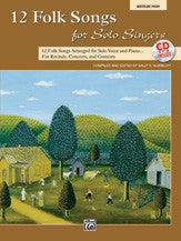 12 Folk Songs for Solo Singers 00-31046   upc 038081338187