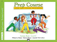 Alfred's Basic Piano Prep Course: Technic Book C 00-6438 upc 038081023083