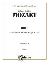 Duet (after the Piano Sonata in A Major, K. 331) 00-K02227 upc 654979056843