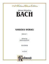 Various Works, Volume I 00-K03106 upc 029156689068