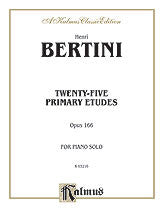 Twenty-five Primary Etudes, Op. 166 00-K03216 upc 654979049913