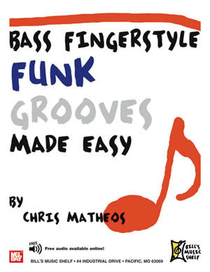 Bass Fingerstyle Funk Grooves Made Easy 21443 upc 796279102810