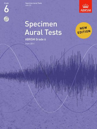 Specimen Aural Tests, Grade 6 with CD 9781848492585 upc 9781848492585