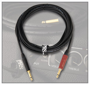 PRS INSTRUMENT CABLE Straight mono jack to silent mono jack 25ft. ACC-7001-25SS   upc 111264
