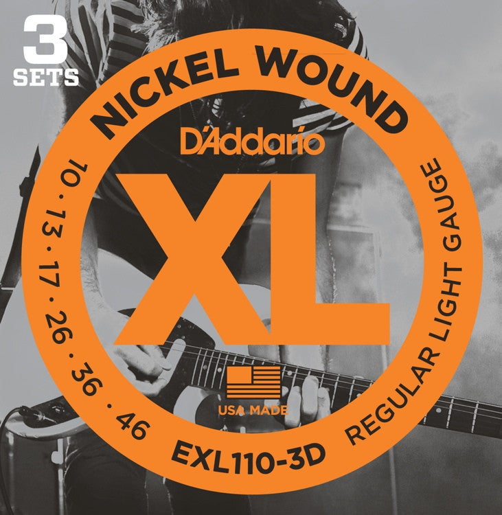 DAddario EXL110-3D 3-Pk upc 19954126087