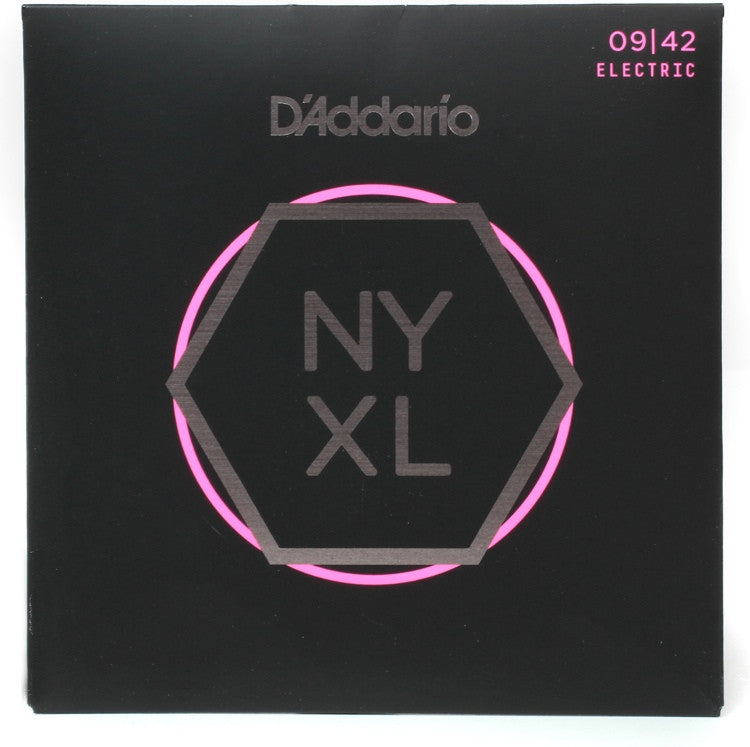 DAddario NYXL0942 Electric Strings .009-.042 Super Light   upc 19954905576