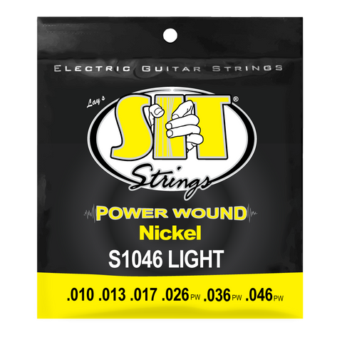 S1046 LIGHT POWER WOUND NICKEL ELECTRIC      SIT STRING