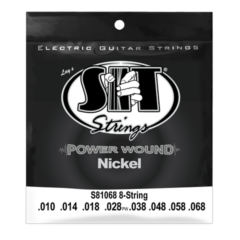 S81068 8-STRING LIGHT POWER WOUND NICKEL ELECTRIC      SIT STRING