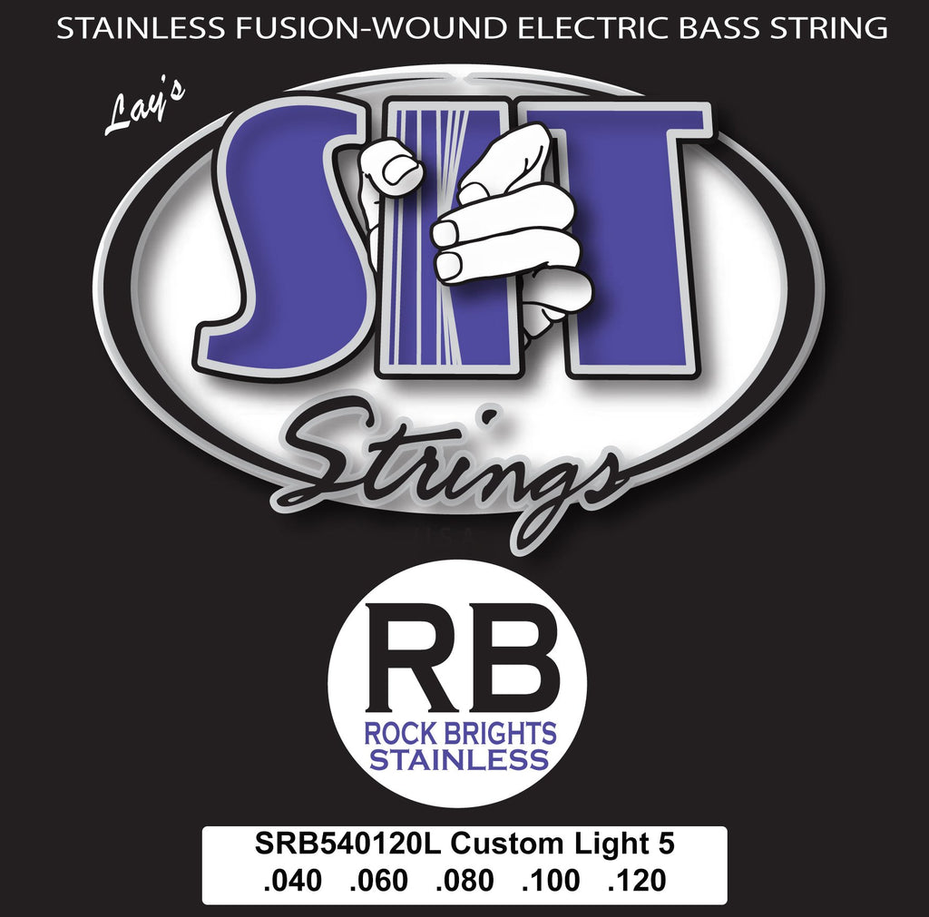 SRB540120L 5-STRING CUSTOM LIGHT ROCK BRIGHT STAINLESS BASS SIT STRING