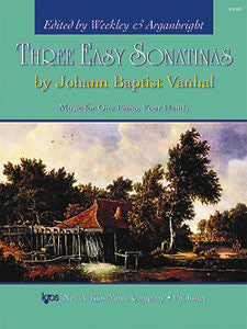 Three Easy Sonatinas:music for one piano,four hands KJOS WP582 upc