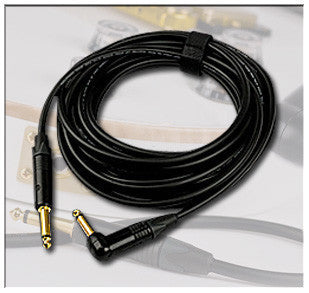 PRS INSTRUMENT CABLE Straight mono jack to right-angle jack 25ft. ACC-7001-25R   upc 111261