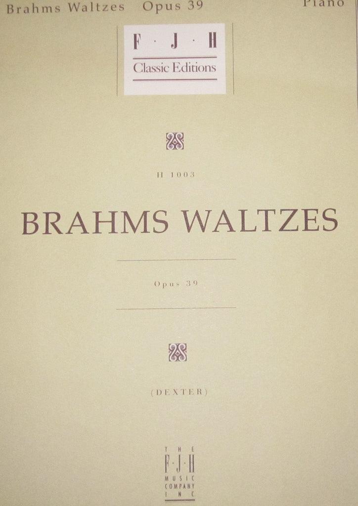 Brahms Waltzes opus 39 h1003 upc