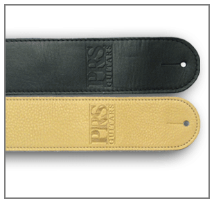 PRS STRAPS Leather, PRS logo, BLACK ACC-3107 upc 825362330004