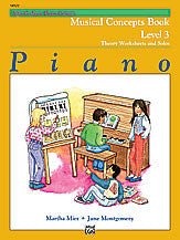 Alfred's Basic Piano Course: Musical Concepts Book 3 00-14522   upc 038081133362