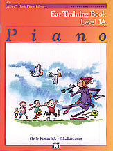 Alfred's Basic Piano Course: Universal Edition Ear Training Book 1A 00-14736   upc 038081132235