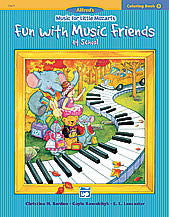 Music for Little Mozarts: Coloring Book 3 -- Fun with Music Friends at the Piano Lesson 00-19671   upc 038081190655