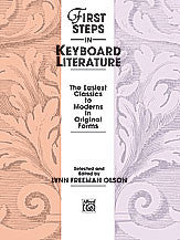 First Steps in Keyboard Literature 00-2385   upc 038081022536