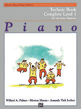 Alfred's Basic Piano Course: Technic Book Complete 1 (1A/1B) 00-2459   upc 038081012131