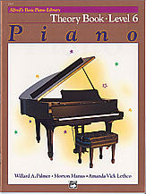 Alfred's Basic Piano Course: Theory Book 6 00-2517   upc 038081002057