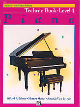 Alfred's Basic Piano Course: Technic Book 4 00-2519   upc 038081013541