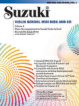 Suzuki Violin School MIDI Disk Acc./CD-ROM, Volume 4 00-30370   upc 654979041030