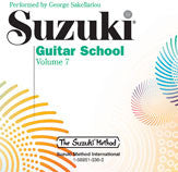 Suzuki Guitar School CD, Volume 7 00-33630   upc 038081335186
