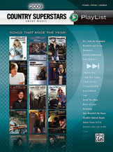 2009 Country Superstars Sheet Music Playlist 00-34095   upc 038081378664
