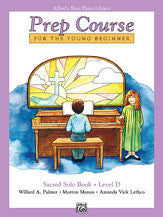 Alfred's Basic Piano Prep Course: Sacred Solo Book D 00-6197   upc 038081009414