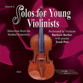 Solos for Young Violinists CD, Volume 6 00-8016   upc 029156178548