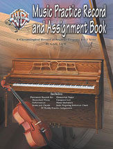 Music Practice Record and Assignment Book 00-ELM01023A   upc 654979075790