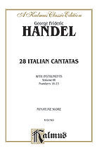 28 Italian Cantatas with Instruments, Volume III, Nos. 16-23 (Various Voices) 00-K01349   upc 029156690767