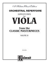 Orchestral Repertoire: Complete Parts for Viola from the Classic Masterpieces, Volume IV 00-K02196   upc 654979034490