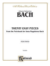 Twenty Easy Pieces from the Anna Magdalena Notenbuch 00-K03054   upc 029156958102