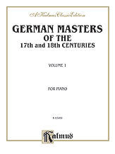 German Masters of the 17th and 18th Century, Easy Pieces (Pieces by Kuhlau, Pachelbel, Telemann, and others) 00-K03469   upc 029156683349