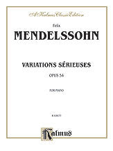 Variations sÌ_å©rieuses, Op. 54 00-K03677   upc 029156180749
