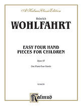 Easy Four Hand Pieces for Children, Op. 87  00-K04039   upc 029156909296