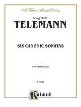 Six Canonic Sonatas 00-K04622   upc 029156060010