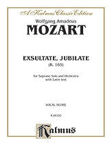 Exsultate Jubilate, K. 165 (Motet for Soprano) 00-K06332   upc 029156018776