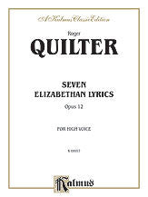 Seven Elizabethan Lyrics, Op. 12 00-K09957   upc 029156045406