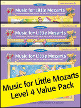 Music for little mozart pack volume 4 00-17186 , 00-17188 ,  00-17187   upc