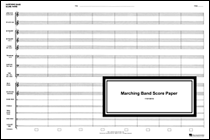 Marching Band Score Paper