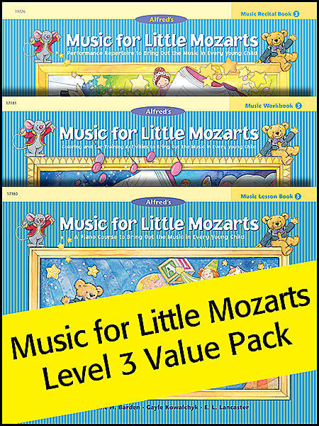 Music for little mozart pack volume 3 00-17180 , 00-17182 ,  00-17181   upc