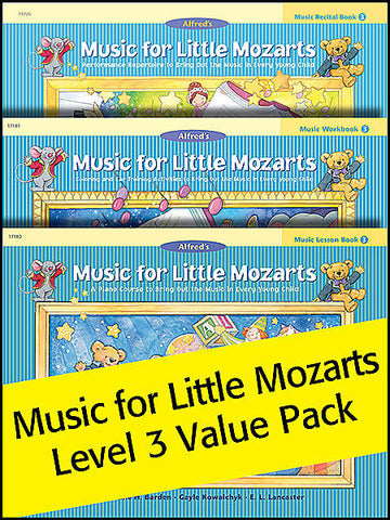 Music for little mozart pack volume 3 00-17180 , 00-17182 ,  00-17181   upc