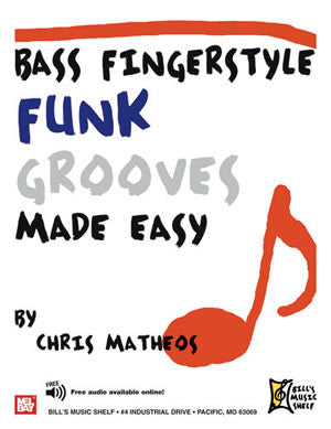 Bass Fingerstyle Funk Grooves Made Easy 21443   upc 796279102810