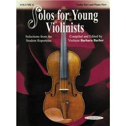 Solos For Young Violinists Violin Part Vol 6   upc 0111236