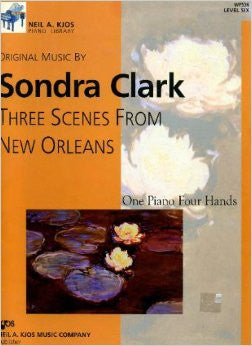 Three Scenes From New Orleans level 6 one piano four hands KJOS WP536   upc