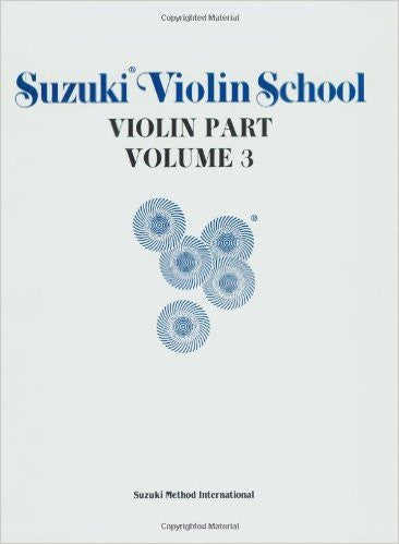 Suzuki Violin School Violin Part Vol 3   upc 029156119077