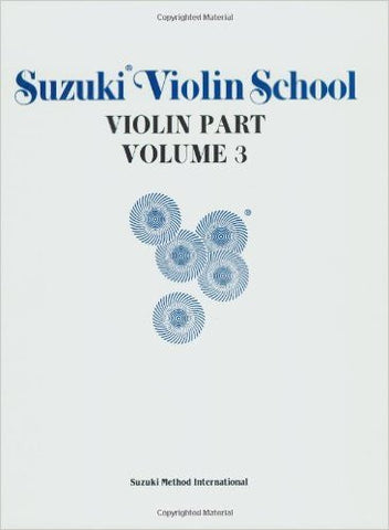 Suzuki Violin School Violin Part Vol 3   upc 029156119077