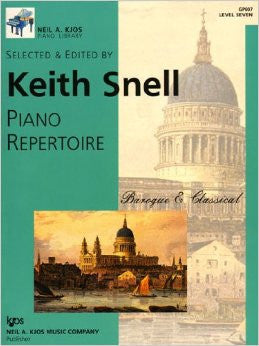 Piano Repertoire: Baroque/Classical Level 7 KJOS GP607   upc